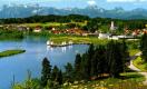 Blick vom Feriendorf nach Lechbruck